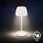 Stolní lampy dekorační - BRILO 7504016 Serina Mini LED stolní lampička bezdrátová IP44, stmívatelné, s nabíjecí základnou, bílé - BRILO - foto 3