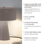 Stolní lampy dekorační - LD 11720-39 Kolekce Schöner Wohnen stolní lampa PENTO, písková barva, 1,5 m dlouhý kabel - JUST LIGHT - foto 3