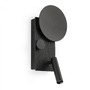 Dekorativní - FARO 20059 KLEE levé nástěnné svítidlo s čtecí lampičkou, černá - FARO - foto 3