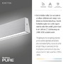 Podélná - PN 2570-95 Paul Neuhaus LED závěsné svítidlo PURE-E-MOTION elektricky nastavitelná výška 2700-5000K hliník - PAUL NEUHAUS - foto 3
