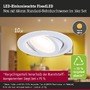 Kruhová - P 93165 LED vestavné svítidlo FixedLED 10ks sada výklopné 25° 10x4,8W 230V 3000K bílá - PAULMANN - foto 3