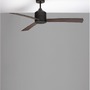 Ventilátory - NV 9952350 Stropní ventilátor AXEL černý hliník a listy ořech - NOVA LUCE - foto 3
