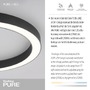 Kruhová - PN 6309-13 Paul Neuhaus LED stropní svítidlo PURE-LINES 50cm stmívatelné CCT 2700-5000K antracit - PAUL NEUHAUS - foto 3