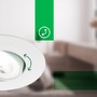Kruhová - BRILO 7989036 3ks sada LED vestavné bodové svítidlo EEK A 90mm, nastavitelné, ploché, 2W, 4000K, bílé - BRILO - foto 3