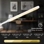 Stolní lampy pracovní - BRILO 7472016 LED stolní lampa, 37 cm, paměť, 6W, 600lm bílé - BRILONER - foto 3