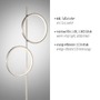 Stojací lampy - LD 15396-21 MINI RITUS LED stojací svítidlo stříbrné lampa na čtení s nožním vypínačem jednoduchý design 3000K - JUST LIGHT - foto 3