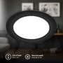 Kruhová - BRI 7994015 Jeft vestavný spot 170mm - 230V, 12W, 1200lm, LED, neutrální bílá, černý - BRILONER - foto 3