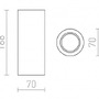 Sádrová - RED R12354 GINA S 17 stropní sádrová 230V GU10 35W - RED - DESIGN RENDL - foto 3