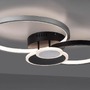 Kruhová - LD 14548-18 PAPILON LED stropní svítidlo, černá, hliník, 4 kruhy, teplá bílá, úsporné 3000K - LEUCHTEN DIREKT / JUST LIGHT - foto 3