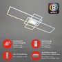 Hranatá - BRILO 3812019 Ram LED stropní svítidlo, Smart, ovládání hlasem nebo v aplikaci, dálkové ovládání, hliník - BRILO - foto 3