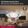 Kruhová - P 92328 LED vestavné svítidlo 3-krokové-stmívatelné Nova GU10 Flat výklopné 3x4,9W 230V stmívatelné 2700K hliník broušený - PAULMANN - foto 3