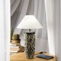 Stolní lampy dekorační - FAN I-SAVANA-L Stolní lampa Savana (hnědá + bílá keramika) 1 x E27, pr. 35 x 61  cm - FANEUROPE - foto 3