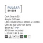 Nástěnná - NV 811501 Venkovní nástěnné svítidlo PULSAR tmavě šedý ABS akrylový difuzor LED 4W 3000K nebo 4000K 220-220V 62st. IP54 - NOVA LUCE - foto 3