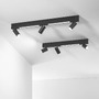 Bodová - FAN LED-ORIENTED-4-NER Nástěnné svítidlo LED ORIENTED černá 3 x GU10 + LED 8 W 1180 lm CCT 70 x 18 x 10 cm - FANEUROPE - foto 3