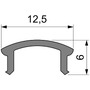 Plexi pro Al profily - IMPR 983506 Reprofil kryt F-01-08 mléčná 40% průhlednost 3000 mm - DEKOLIGHT - foto 3