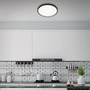 Kruhová - BRILO 3455-215 LED stropní svítidlo, pr. 38,5 cm, 24 W, černá - BRILO - foto 3