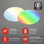 Kruhová - BRILO 3067-016 Hvězdné nebe CCT RGB LED stropní svítidlo, pr. 33 cm, 21 W, 2200 lm, bílé - BRILO - foto 3