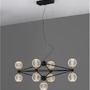 Dekorativní - NV 9695300 Závěsné svítidlo BELINDA černý hliník a akryl LED 41W 230V 3200K IP20 stmívatelné - NOVA LUCE - foto 3
