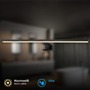Přisazená - BRI 2194015 Dun svítidlo k zrcadlu - 10W, 1000lm, LED, 2 způsoby montáže, 50 cm, teplá bílá, černá - BRILONER - foto 3