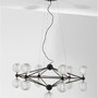 Dekorativní - NV 9695400 Závěsné svítidlo BELINDA černý hliník a akryl LED 52W 230V 3200K IP20 stmívatelné - NOVA LUCE - foto 3
