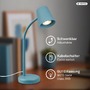 Stolní lampy pracovní - BRILO 7476010 Stolní lampa, 38,5 cm, 1x GU10, max. 9W, tyrkysová - BRILO - foto 3