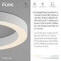 Kruhová - PN 6310-16 LED stropní svítidlo PURE Lines kulaté bílá, stmívatelné 2200-5000K - PAUL NEUHAUS - foto 3