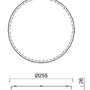 Kruhová - OS IRI71578 IRIDA 2 stropní/nástěnné plastové svítidlo bílá IP65 4000 K 9W LED HF - OSMONT - foto 3