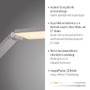 Stolní lampy pracovní - PN 4304-55 LED stolní lampa SAMSKY, stříbrná, stmívatelné, nastavitelná výška, paměťová funkce, 2700-5000K - PAUL NEUHAUS - foto 3
