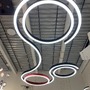 Technická - ARCHI SBS/110A/GI1220/DI/4K/BL/DA-SE Závěsné svítidlo BELO (sestava VLNA+KRUHY) černá / červená direct/indirect DALI - Archilight - foto 3