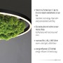 Kruhová - LD 15392-66 GREEN RITUS LED stropní svítidlo 60x60 islandský mech Moos Switchmo 3 krokové stmívání 3000K akustické - LEUCHTEN DIREKT / JUST LIGHT - foto 3