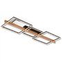 Hranatá - BRI 3843014 Moldura LED stropní svítidlo, stmívatelné, paměťová funkce, 38W, 4900 lm, černá/dřevo - BRILONER - foto 3