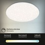 Kruhová - BRILO 3328016 LED stropní svítidlo hvězdné nebe, CCT, noční světlo, dálkový ovladač, stmívatelné (starý kód: BRILO 3328-016) - BRILO - foto 3