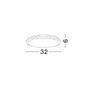 Přisazená - NV 9521001 Venkovní stropní svítidlo TOMMY tmavě šedý ABS a akrylový difuzor LED 25W 3000K 220-240V 85st. IP54 - NOVA LUCE - foto 3