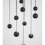 Vícečetná - NV 9303952 Závěsné svítidlo NOCCI černý hliník černý kabel LED 10x4.5W 230V 3000K IP20 - NOVA LUCE - foto 3