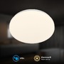 Kruhová - BRILO 3891016 Mojo stropní svítidlo pr.27 cm - 12W, 1300lm, LED, teplá bílá, IP54, bílé - BRILO - foto 3
