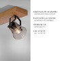 Bodová - LD 11449-79 GREEN LANG LED stropní svítidlo 3 ramenné přírodní dřevo dub nastavitelné - LEUCHTEN DIREKT / JUST LIGHT - foto 3