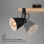 Bodová - BRILO 2406-035 Bodové svítidlo 68 cm 3x E27 40W černá - BRILO - foto 3