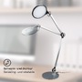 Stolní lampy pracovní - BRILO 7027-015 CCT LED stolní lampa na psací stůl, pr. 20 cm, 9 W, antracit - BRILO - foto 3