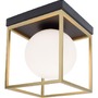 Downlight - NV 9206404 Stropní svítidlo JULIET mosaz a černý kov bílé opálové sklo E14 1x12W IP20 bez žárovky - NOVA LUCE - foto 3