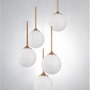 Vícečetná - NV 9960614 Závěsné svítidlo CANTONA bílé opálové sklo mosaz zlatá G9 5x5W 230V IP20 bez žárovky - NOVA LUCE - foto 3