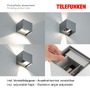 TF 303405TF TELEFUNKEN LED venkovní svítidlo 11 cm 2x7W 600lm antracit - BRILONER - foto 3