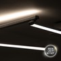 Dekorativní - BRILO 3501-018 LED stropní svítidlo, 227,2 cm, 24 W, hliník-chrom - BRILO - foto 3