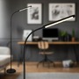 Stojací lampy - BRILO 1660015 Mura stojanová lampa - 6W, 600lm, LED, stmívatelné, dotykový vypínač, nastavitelné, černá - BRILO - foto 3