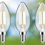 E14 - P 29199 Eco-Line Filament 230V LED svíčka E14 3ks-sada 98mm 2,5W 3000K čirá - PAULMANN - foto 3