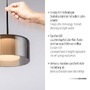 Subtilní - PN 2112-18 Závěsné svítidlo LED RIKA 1 ramenné černá nastavitelná výška Comfort Lift SimplyDim 3000K - PAUL NEUHAUS - foto 3