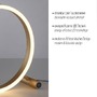 Stolní lampy dekorační - LD 15390-60 RITUS LED stolní lampa, matná mosaz, kruhová, pr.30cm, dotykový stmívač, Switchmo, teplá bílá 3000K - LEUCHTEN DIREKT / JUST LIGHT - foto 3