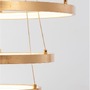 Kruhová - NV 9501430 Závěsné svítidlo LEON plátkovaný zlatý hliník a akryl nastavitelné LED 83W 230V 3000K IP20 stmívatelné - NOVA LUCE - foto 3