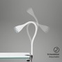 Stolní lampy s klipem - BRI 2762-016P Flexibilní svítidlo se svorkou 60 cm 1xGU10 3W 250lm bílé - BRILONER - foto 3