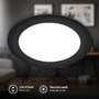 Kruhová - BRI 7995015 Jeft vestavný spot 220mm - 230V, 18W, 1980lm, LED, neutrální bílá, černá - BRILONER - foto 3