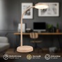 Stolní lampy pracovní - BRILO 7585011 Megg lampička na psací stůl – 12W, 800lm, LED, stmívatelné, dotykový vypínač, teplá bílá, béžová - BRILO - foto 3